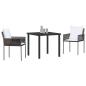 Preview: 3-teiliges Garten-Dining-Set mit Kissen Braun Poly Rattan