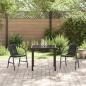 Preview: 3-teiliges Gartenset Schwarz Poly Rattan