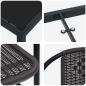 Preview: 3-teiliges Gartenset Schwarz Poly Rattan