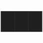 Preview: 5-teiliges Garten Essgruppe mit Kissen Schwarz Poly Rattan, Gartentisch Schwarz 140x80x73 cm Temperglas