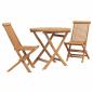 Preview: 3-teiliges faltbares Gartenbistro Set aus massivem Akazienholz