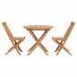 Preview: 3-teiliges faltbares Gartenbistro Set aus massivem Akazienholz