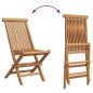Preview: 3-teiliges faltbares Gartenbistro Set aus massivem Akazienholz