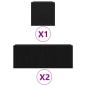 Preview: 4-teiliges TV-Schrank Set Schwarz Eiche Holzwerkstoff, Wandmontierter TV-Schrank in Schwarz Eiche - 30,5 x 30 x 30 cm, Schwarzer Eiche TV-Stand 80x30x30 cm aus Holzwerkstoff, TV-Wandschränke (Set aus 2) - Schwarz Eiche, 80x30x30 cm, aus Holzwerkstoff
