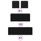 Preview: 7-teiliges TV-Schrank Set Schwarz Eiche Holzwerkstoff, TV Wandschränke (Set von 2) - Schwarz Eiche, 80x30x30 cm, aus Holzwerkstoff, Schwarzer Eichen Wandmontierter TV-Schrank 100x30x30 cm aus Holzwerkstoff, Wandmontierte TV-Schränke 2 Stück Schwarz Eiche 