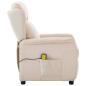 Preview: Massagesessel Creme Stoff