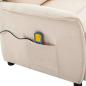 Preview: Massagesessel Creme Stoff