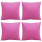Preview: Sofakissen 4 Stück Rosa 40x40 cm Stoff