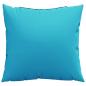 Preview: Scatter Kissen 4 Stk Türkis 40x40 cm Stoff