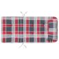 Preview: Stuhlkissen 2 Stk. Oxford-Stoff Rotkariert 58 x 77 x 4,5 cm