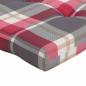 Preview: Stuhlkissen 2 Stk. Oxford-Stoff Rotkariert 58 x 77 x 4,5 cm