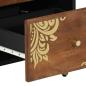 Preview: Sideboard Honigbraun Massivholz 40 x 33 x 75 cm Sideboard