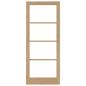 Preview: Innentür mit Glas "ORKDAL" 86x211x4 cm aus massivem Kiefernholz