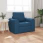 Preview: ARDEBO.de - Boden Schlafsofa 2-in-1 Blau 98x71x83 cm Stoff