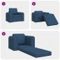 Preview: Boden Schlafsofa 2-in-1 Blau 98x71x83 cm Stoff