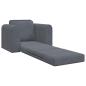 Preview: Boden-Schlafsofa 2-in-1 Dunkelgrau 98x71x83 cm Samt
