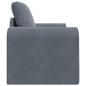 Preview: Boden-Schlafsofa 2-in-1 Dunkelgrau 98x71x83 cm Samt