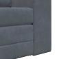 Preview: Boden-Schlafsofa 2-in-1 Dunkelgrau 98x71x83 cm Samt