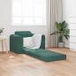 Preview: Boden Sofa Bett 2-in-1 Dunkelgrün 98x71x83 cm Velvet