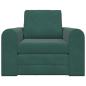 Preview: Boden Sofa Bett 2-in-1 Dunkelgrün 98x71x83 cm Velvet