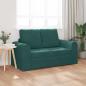 Preview: Boden Sofa Bett 2-in-1 Dunkelgrün 148x71x83 cm Samt