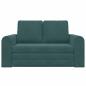 Preview: Boden Sofa Bett 2-in-1 Dunkelgrün 148x71x83 cm Samt