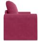 Preview: Boden-Sofa-Bett 2-in-1 Burgunderrot 148x71x83 cm Samt