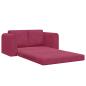 Preview: Schlafsofa Weinrot 148 x 71 x 83 cm Samt