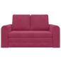 Preview: Schlafsofa Weinrot 148 x 71 x 83 cm Samt