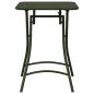 Preview: Gartentisch Klappbar Dunkelgrün 55x55x73 cm Stahl