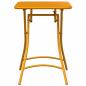 Preview: Gartentisch Klappbar Senfgelb 55x55x73 cm Stahl