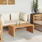 Preview: Gartentisch 90x49.7x36 cm Massivholz Teak