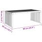 Preview: Gartentisch 90x49.7x36 cm Massivholz Teak