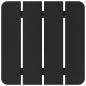 Preview: Adirondack Beistelltisch Schwarz 38x38x45 cm HDPE