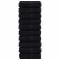 Preview: Premium Seiftücher "SOLUND" 50 Stück Schwarz 30x30 cm 550 gsm