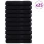 Preview: Premium Saunatücher "SOLUND" 25 Stück Schwarz 80x200 cm 550 g/m²