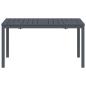 Preview: Gartentisch Dunkelgrau Aluminium Groß Erweiterbarer Tisch
