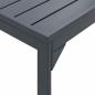Preview: Gartentisch Dunkelgrau Aluminium Groß Erweiterbarer Tisch