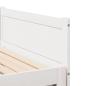 Preview: Ausziehbares Tagesbett Weiß 90x200 cm Massivholz Kiefer