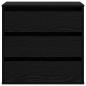 Preview: Eckkommode Schwarz Eiche 60x41x58 cm Holzwerkstoff