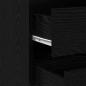 Preview: Eckkommode Schwarz Eiche 60x41x58 cm Holzwerkstoff
