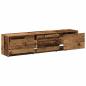 Preview: TV Schrank mit LED Altes Holz 162.5x34x40 cm Synthetisches Holz