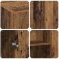 Preview: Büroschrank Altes Holz 60x32x77,5 cm Holzwerkstoff
