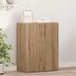 Preview: ARDEBO.de - Büroschrank Eiche 60x32x77,5 cm Holzwerkstoff