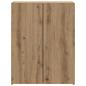 Preview: Büroschrank Eiche 60x32x77,5 cm Holzwerkstoff
