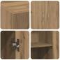 Preview: Büroschrank Eiche 60x32x77,5 cm Holzwerkstoff