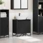 Preview: Waschbecken-Schrank Schwarze Eiche 60x35x60 cm Furniertes Holz