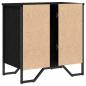 Preview: Waschbecken-Schrank Schwarze Eiche 60x35x60 cm Furniertes Holz