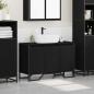 Preview: Waschbeckenschrank Schwarzes Eichenholz 91x35x60 cm Holzwerkstoff