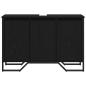 Preview: Waschbeckenschrank Schwarzes Eichenholz 91x35x60 cm Holzwerkstoff